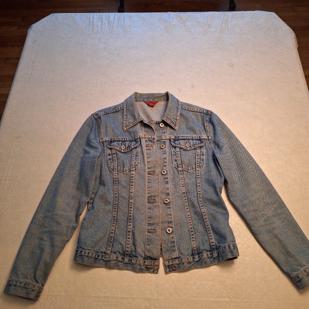 Ladies Denim Bomber- length Jacket